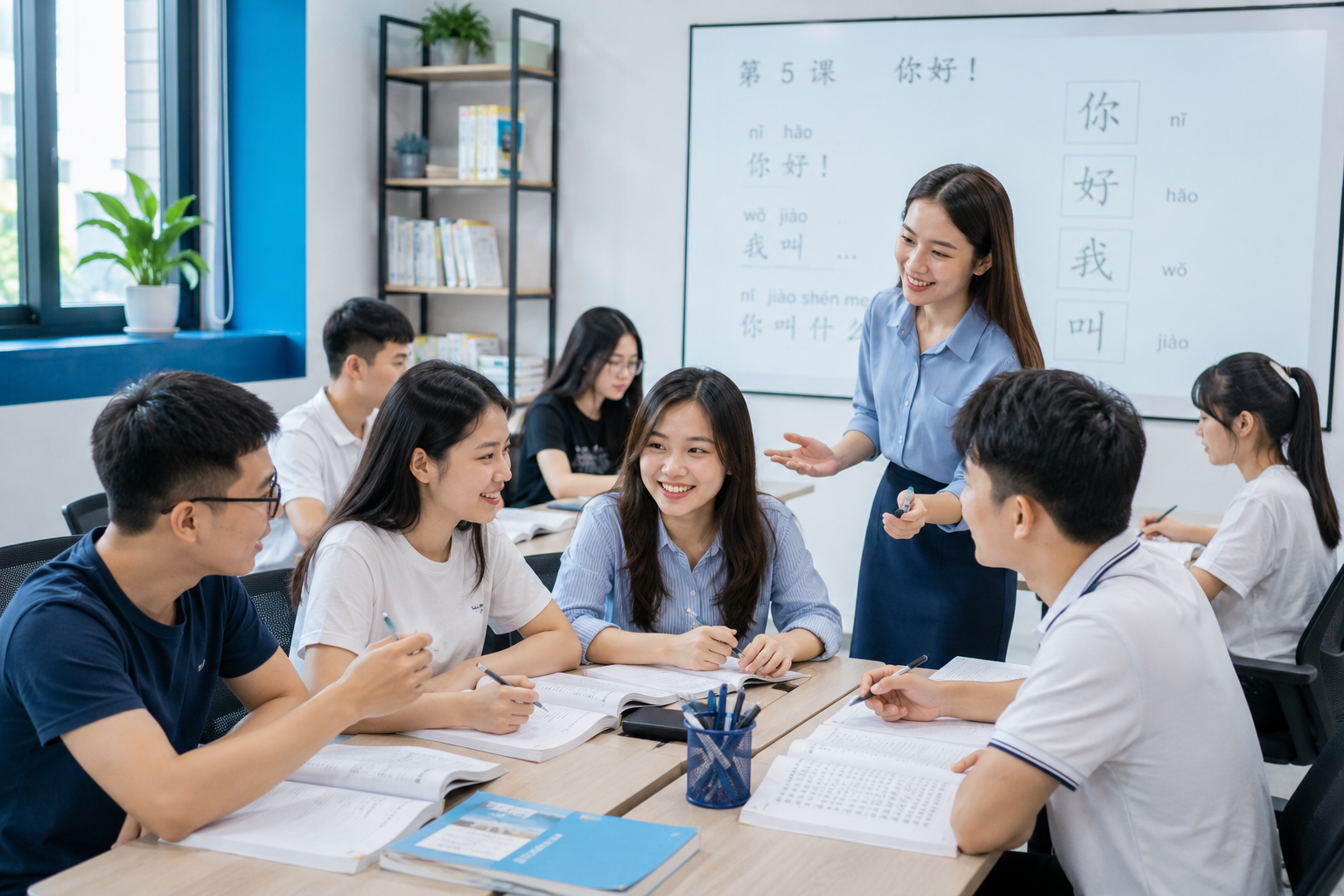 Học viên Tiếng Trung Hero trong môi trường học tập năng động